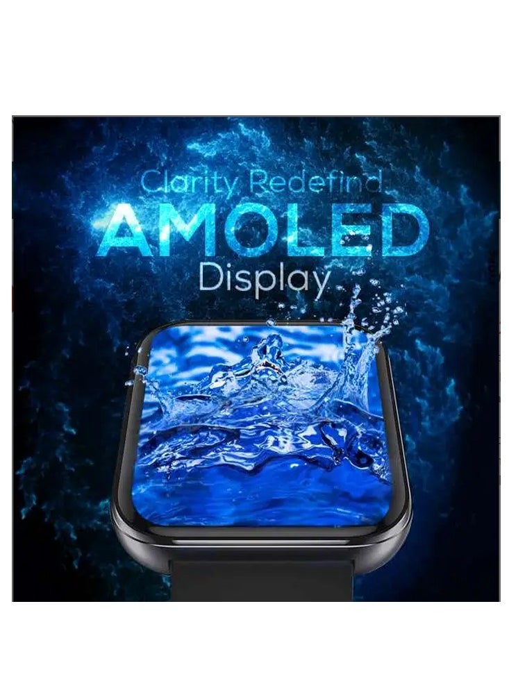 Seeken Seeken gravity 2 SGR2 HD 1.85 inch AMOLED Display smart watch with wireless charger waterproof 1.78" inch display for men's and women's black  - Image 2