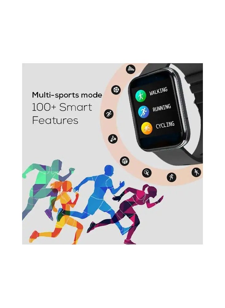 Seeken Seeken gravity 2 SGR2 HD 1.85 inch AMOLED Display smart watch with wireless charger waterproof 1.78" inch display for men's and women's black  - Image 3