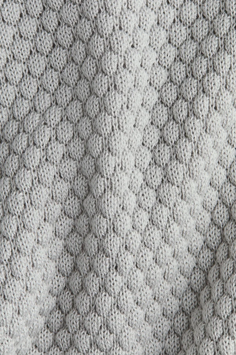 H&M Textured-knit romper suit