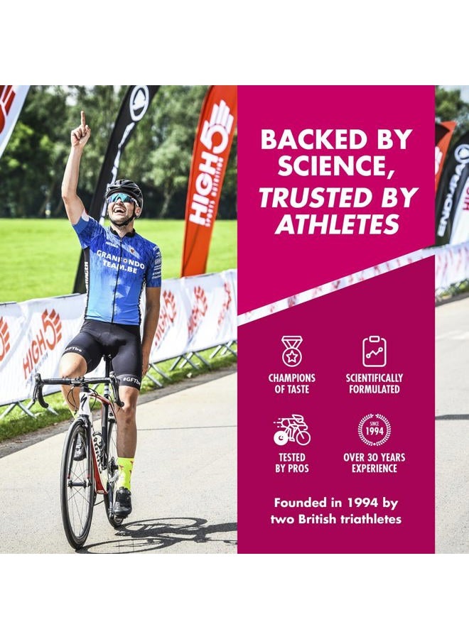 High5 Caffeine Gels Running - Glucose Shots for Instant Energy and Running Fuel - Natural Fruit Juice Energy Shots - Sports Gel for Running, Cycling, Ultra Marathon, Ironman (Raspberry, 20 x 40g) - Image 4