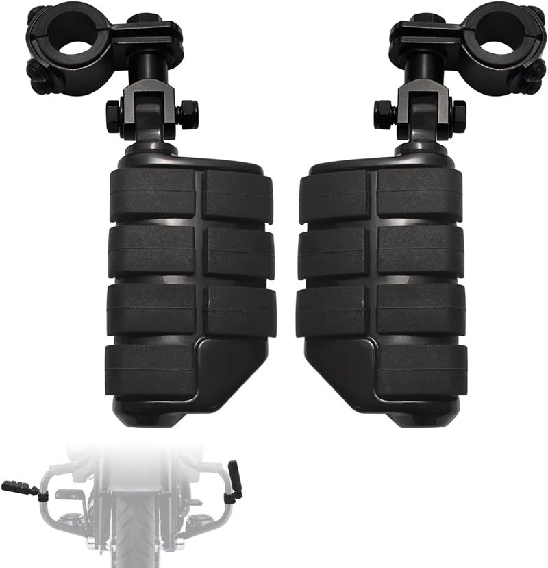FOVPLUE Highway Footpegs for Motorcycles - Universal Fit Clamp Kit - Image 1