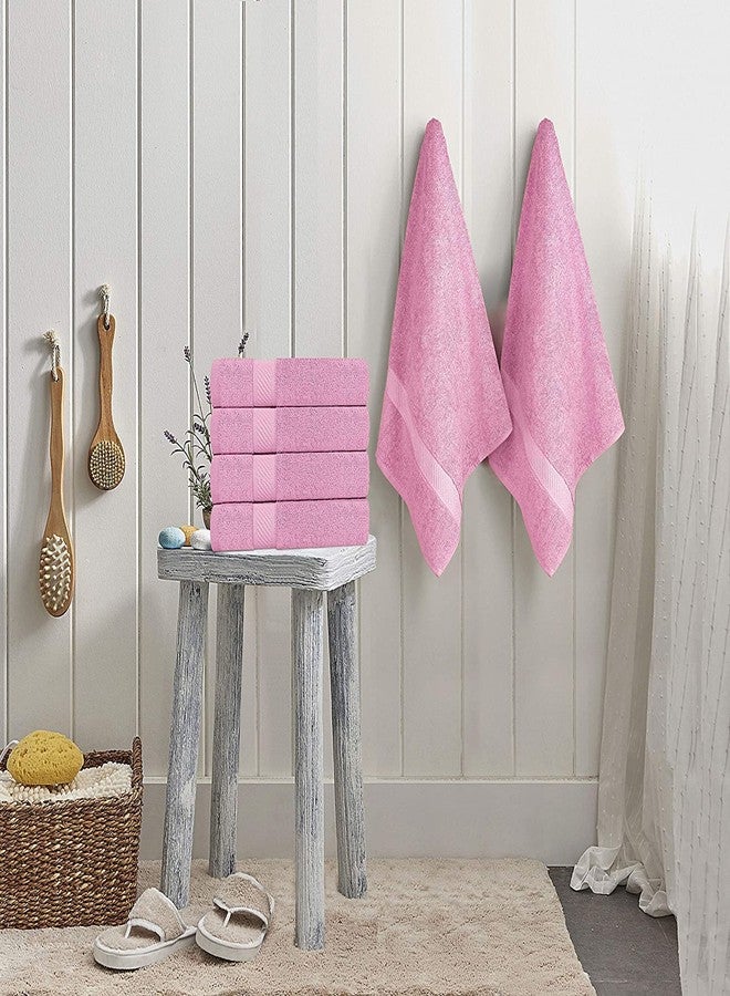 Simpli-Magic Bath Towels Set, 2 Bath Towels, 2 Hand Towels, and 6 Washcloths (10 Piece Set), Ring Spun Cotton Highly Absorbent Towels for Bathroom, Shower Towel (Pink) - Image 4