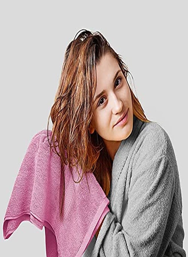 Simpli-Magic Bath Towels Set, 2 Bath Towels, 2 Hand Towels, and 6 Washcloths (10 Piece Set), Ring Spun Cotton Highly Absorbent Towels for Bathroom, Shower Towel (Pink) - Image 5