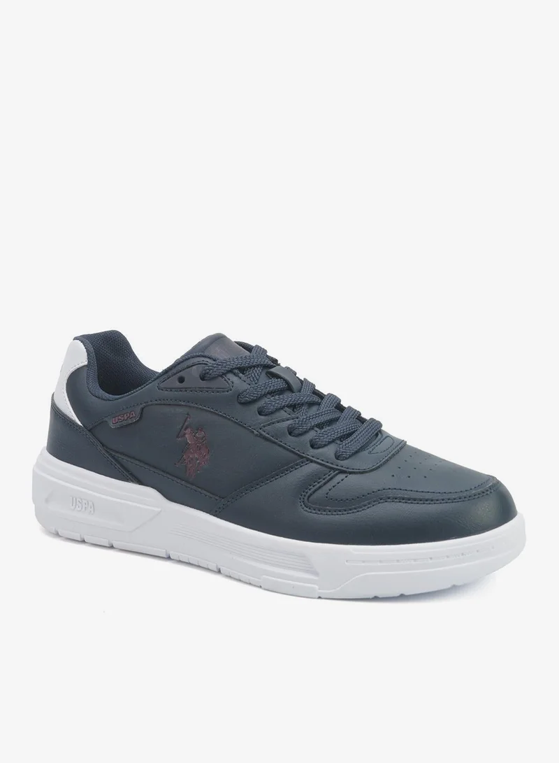 U.S. Polo Assn. Navy Men's Navy Classic Low-Top Sneakers, Stylish Lace-Up Design Shoes Perfect for Casual Adventures for Men | Best Price UAE