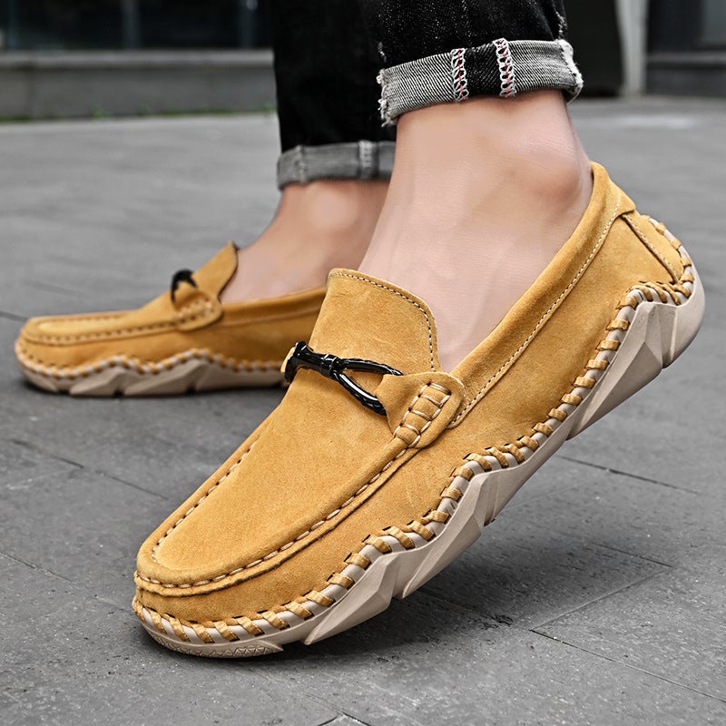 Men'S Retro-Style Beanie Shoes, Lazy Slip-Ons, Four-Season New Outdoor Sleeves, Breathable Casual Low-Top Shoes, Large Size - Image 4