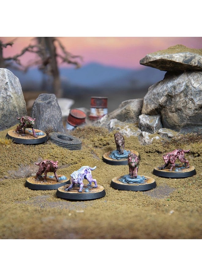 Modiphius Entertainment: Fallout: Wasteland Warfare Creatures: Mongrel Scavenging Pack - 6 Figures, Unpainted 32mm Multi-Part Resin Miniatures, RPG - Image 3