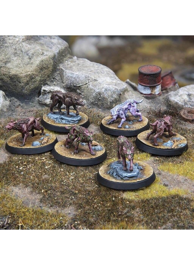 Modiphius Entertainment: Fallout: Wasteland Warfare Creatures: Mongrel Scavenging Pack - 6 Figures, Unpainted 32mm Multi-Part Resin Miniatures, RPG - Image 4