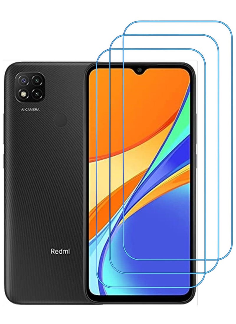 ACLIX 3 Pieces Antistatic ESD Dustproof Premium Quality High Definition Clear Tempered Glass Screen Protector Designed For Xiaomi Redmi 9C - Image 1