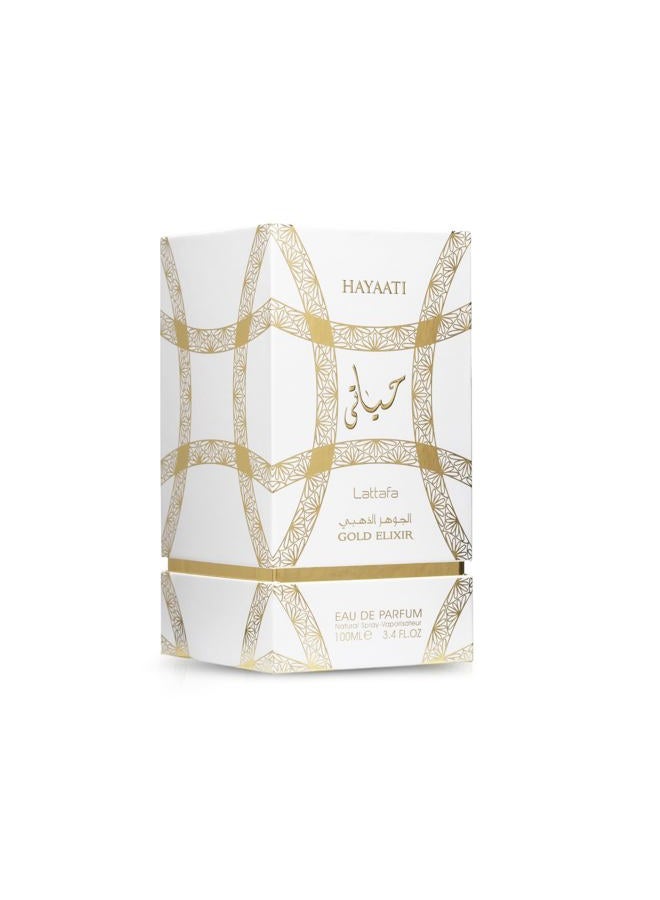 Lattafa Hayaati Gold Elixir Eau de Parfum For Unisex, 100 ml - Image 3