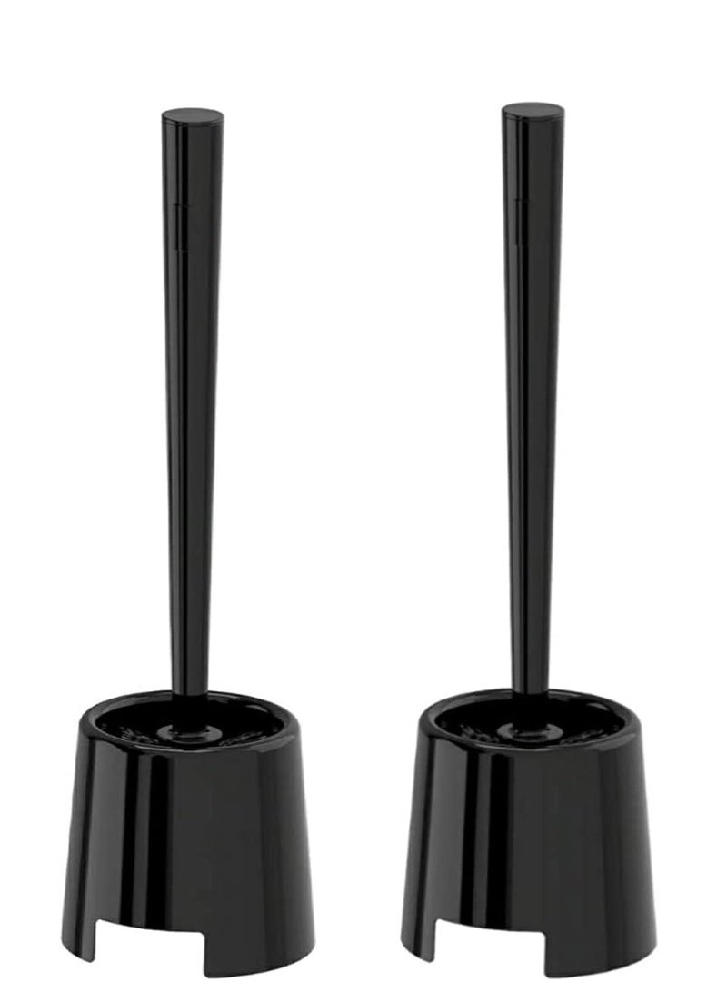 co arma Toilet cleaning brush with black handle (2 pieces) - Image 1
