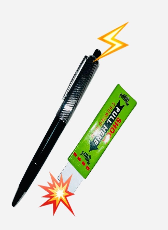 Shimmera Shok Pen & Shock Chewing Gum Prank Combo | Fun Gag Toy Set for Friends, Office & Parties | Hilarious Joke Gift - Image 1