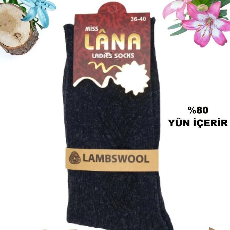 Kral Socks Winter Wool Socks Lambswool (Special Lamb Wool) With Thermal Feature for Women