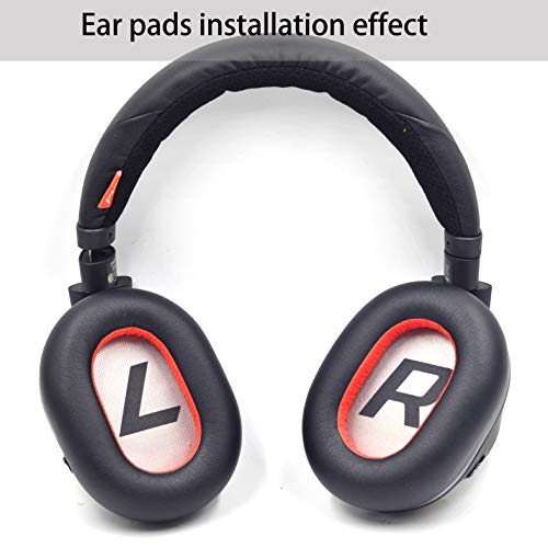 defean Voyager 8200 Ear Pads Replacement EarPads Ear Cushion Compatible with Plantronics Voyager 8200 UC/Plantronics Backbeat Pro2 Headphone (Black) - Image 5