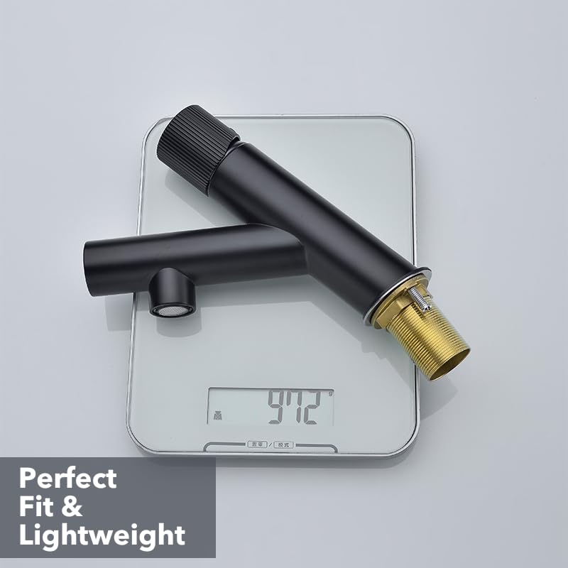 hindware Hindware Italian Collection F680032CP Bathroom Basin Mixer with Digital Temperature Display | Made of Stainless Steel | Anti-Skid Switch | Black Color | 5-Year Manufacturer Warranty  - Image 3