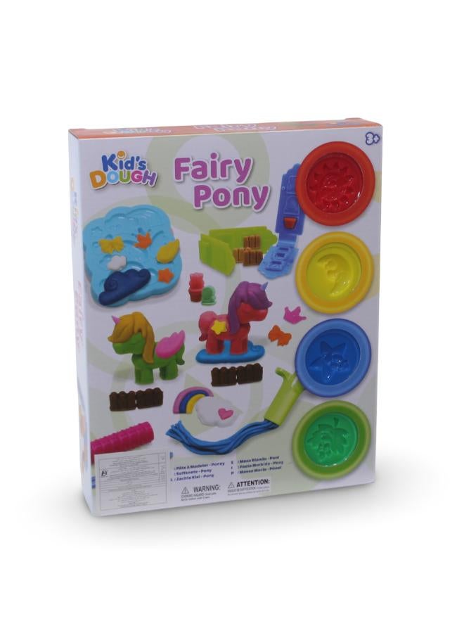Kid's Dough Fairy Pony Clay Set - 4 Colours - Image 1