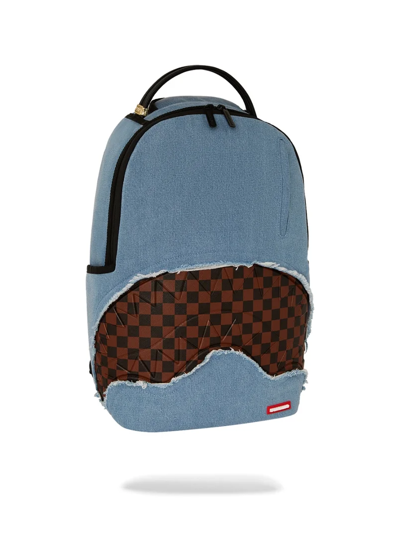 SPRAYGROUND DENIM SHARK BITE DLXSV BACKPACK
