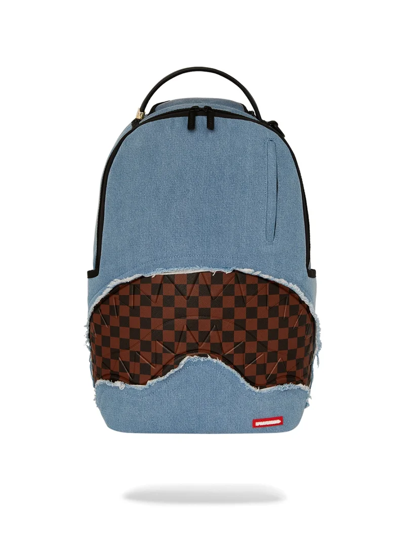 SPRAYGROUND DENIM SHARK BITE DLXSV BACKPACK
