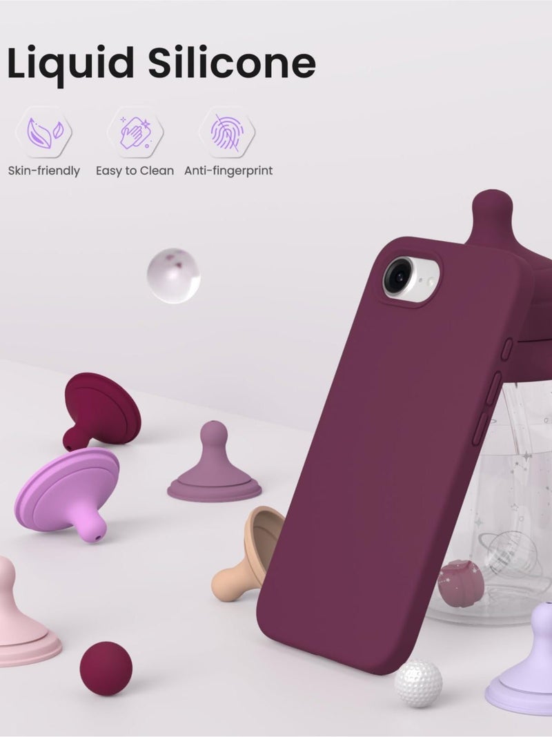 iPhone 17e Case Soft Silicone Cover with Microfiber Lining Case For iPhone 17e Anti-Scratch Flexible Shockproof Protective Cover For iPhone 17e 6.1’’ - Image 4