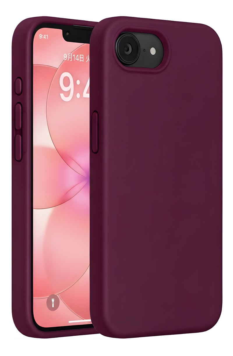 iPhone 17e Case Soft Silicone Cover with Microfiber Lining Case For iPhone 17e Anti-Scratch Flexible Shockproof Protective Cover For iPhone 17e 6.1’’ - Image 1
