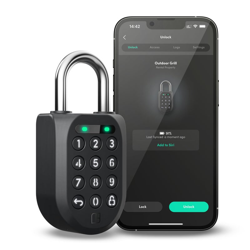 igloohome New Smart Padlock 2 SP2 The Toughest Smart Padlock Generate Access from Anywhere with The Mobile app iOSAndroid No WiFi Needed Waterproof Rechargeable
