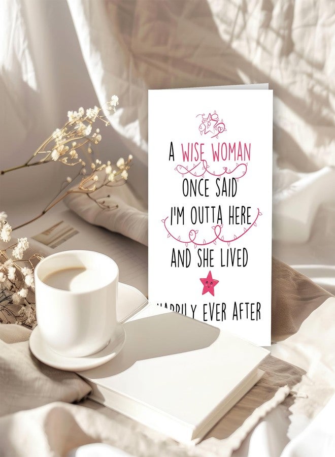 ICOOLYI Funny Retirement Card Gift for Woman – Hilarious Farewell Card for Coworkers – Best Retirement Gift – 'I'm Outta Here' Quote – Coworker Leaving – Celebrate the Next Chapter - Image 4