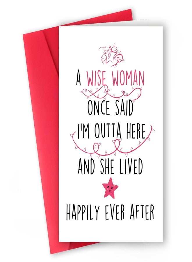 ICOOLYI Funny Retirement Card Gift for Woman – Hilarious Farewell Card for Coworkers – Best Retirement Gift – 'I'm Outta Here' Quote – Coworker Leaving – Celebrate the Next Chapter - Image 1