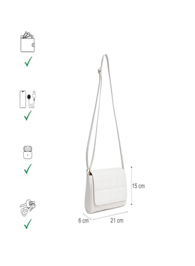 Fastrack Quilted Sling Bag for Women | Chic Crossbody Bag for Girls, Ladies, Women | Spacious Bag with Slip Pocket Made of Faux Leather - Image 5