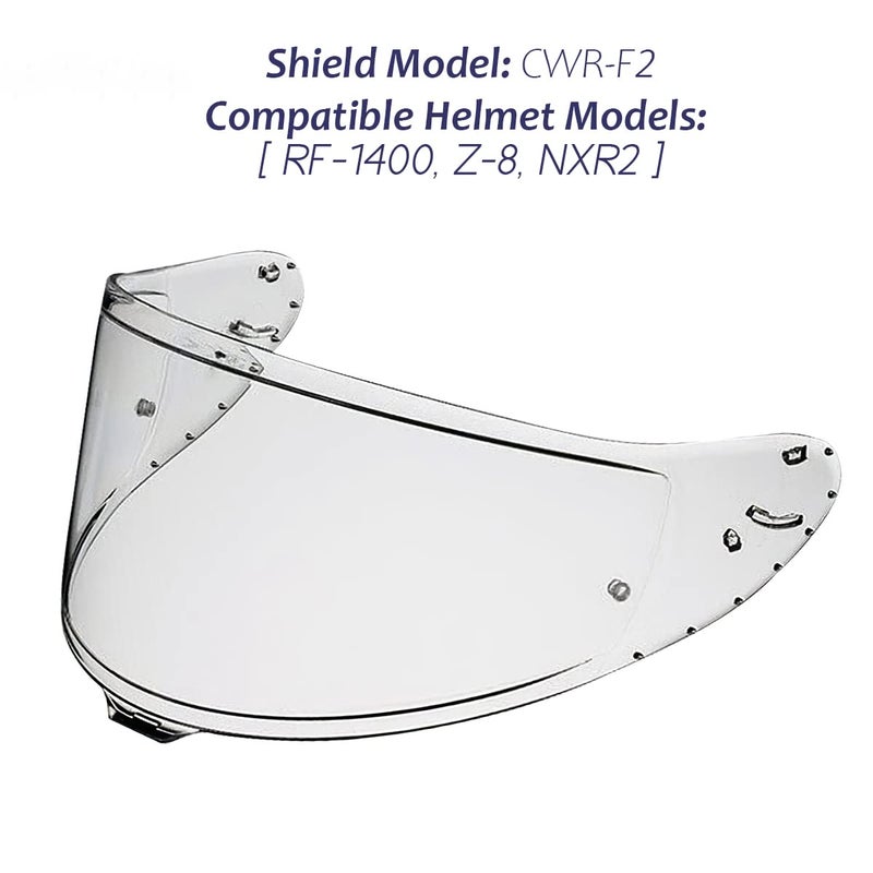 Generic Puentemys CWR-F2 Photochromic Shield Helmet Visor Replacement for RF-1400, Z8, NXR2 Motorcycle Helmets (Clear to Smoke) (CWR-F2)  - Image 2