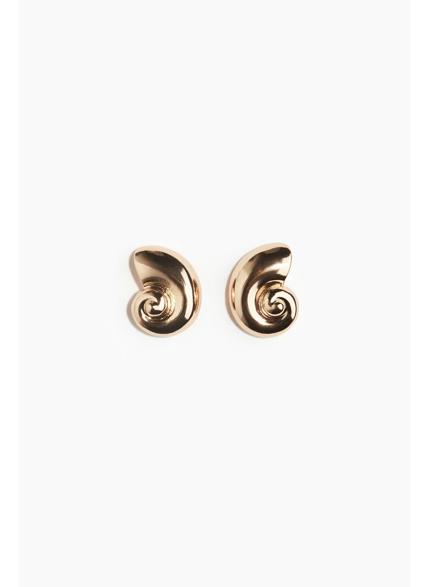 اتش اند ام Seashell-Shaped Earrings