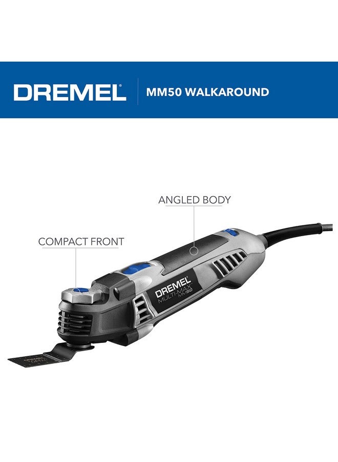 DREMEL Dremel Multi-Max MM50-01 Oscillating Multi-Tool Kit with 30 Accessories and Storage Bag - 5.0 Amp Oscillating Tool with Variable Speed and Tool-Less Accessory Changes  - Image 3