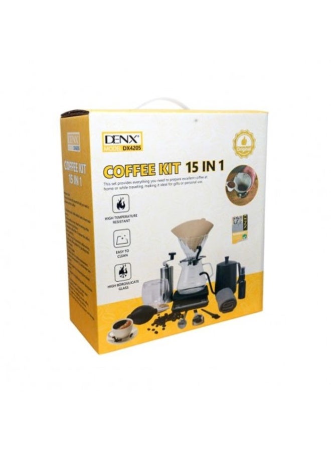 Denx DX4205 Denx 15-in-1 Coffee Maker Set - Image 1