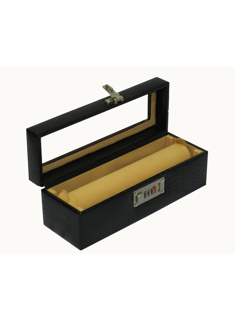 LAVERI LEATHER Laveri Genuine Leather Bracelet Jewelry Box with 1 Removable Rolls - Holder Stores Bracelets, Bangles & Watches Bangle Vanity Box REMOVABLE Vanity Box Removable Vanity Box  - Image 2