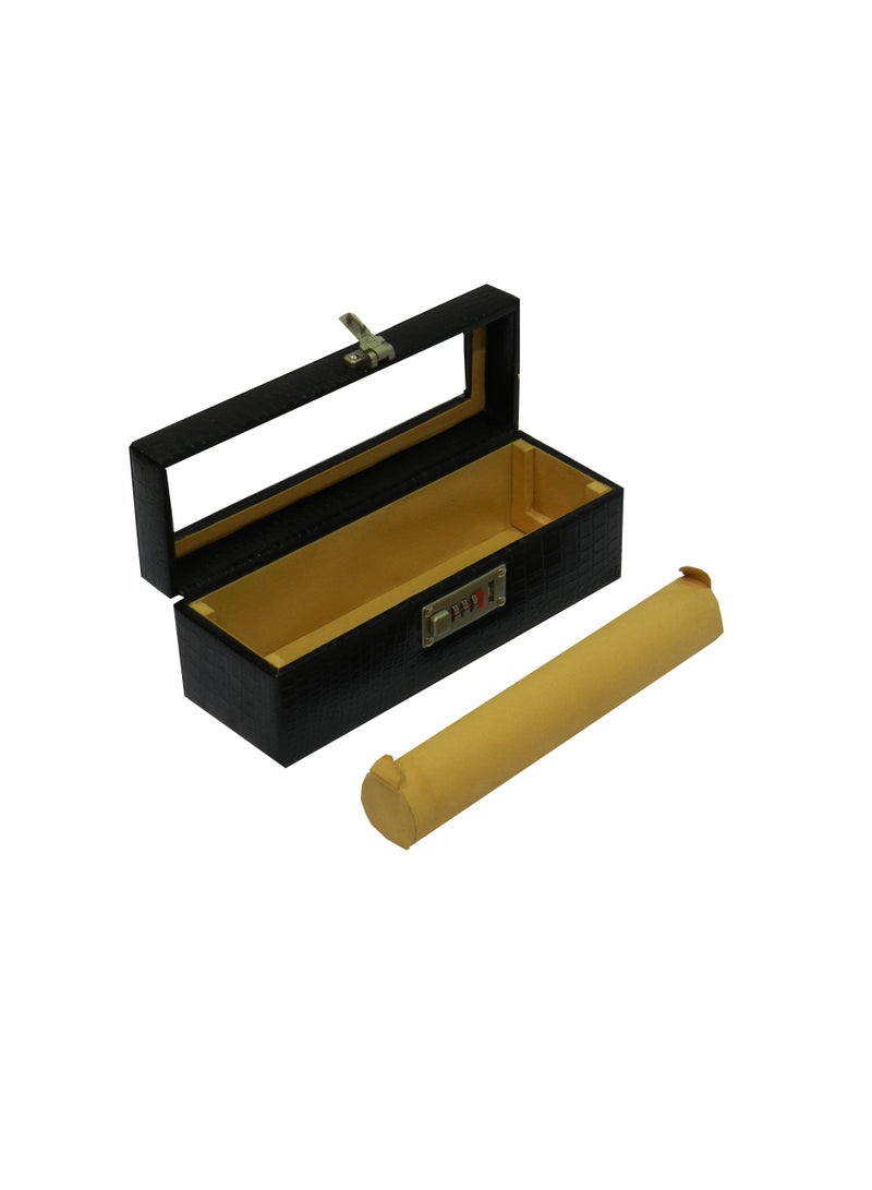 LAVERI LEATHER Laveri Genuine Leather Bracelet Jewelry Box with 1 Removable Rolls - Holder Stores Bracelets, Bangles & Watches Bangle Vanity Box REMOVABLE Vanity Box Removable Vanity Box  - Image 4