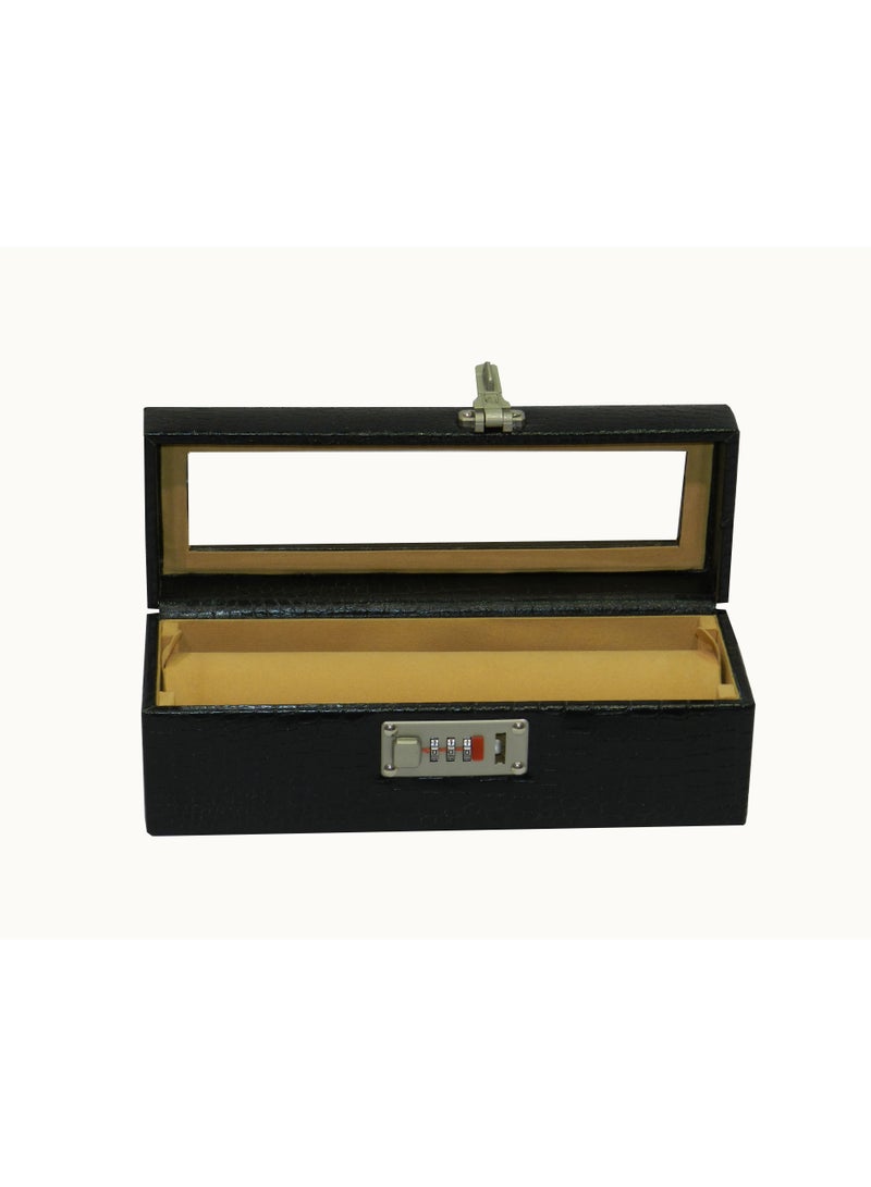 LAVERI LEATHER Laveri Genuine Leather Bracelet Jewelry Box with 1 Removable Rolls - Holder Stores Bracelets, Bangles & Watches Bangle Vanity Box REMOVABLE Vanity Box Removable Vanity Box  - Image 1