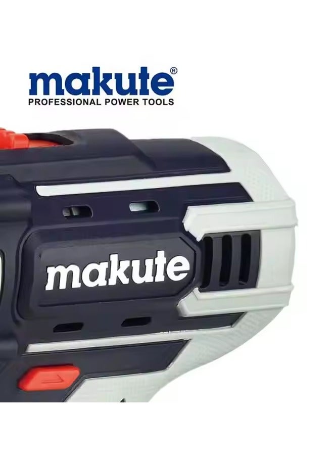 makute Drill With Two 20 Volt Batteries And Charger, Speed 1450 rpm, Chuck Size 10 mm - Image 5