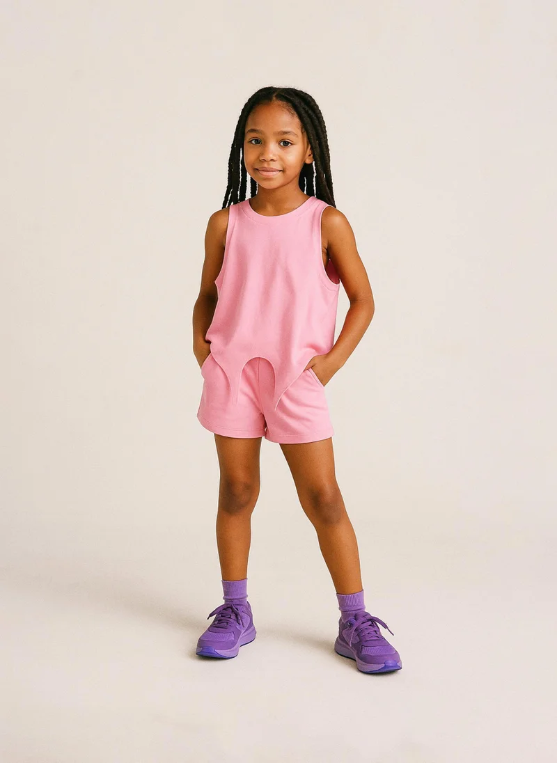 MINOTI Girls Sleeveless Top with Front Tie