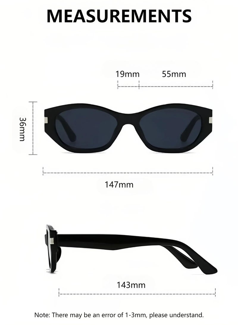 UrbanNest Women's Sunglasses Cat Eye Design, Stylish and Fashion Small Frame Shades, UV400 Protection, Anti-Glare, for Driving and Outdoor, Black - Image 5