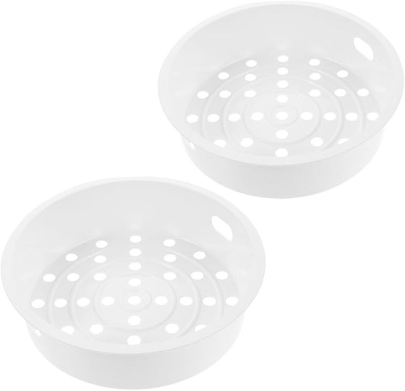 سلة بخار قابلة لضبط الارتفاع 2 قطعة رف طباخ كهربائي للزلابية والخضروات والأرز - Image 2