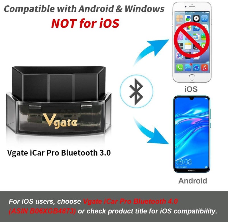 Vgate iCar Pro Bluetooth 3.0 OBD2 Scanner | Android Only – Not for iOS – Check Engine Light - Image 2