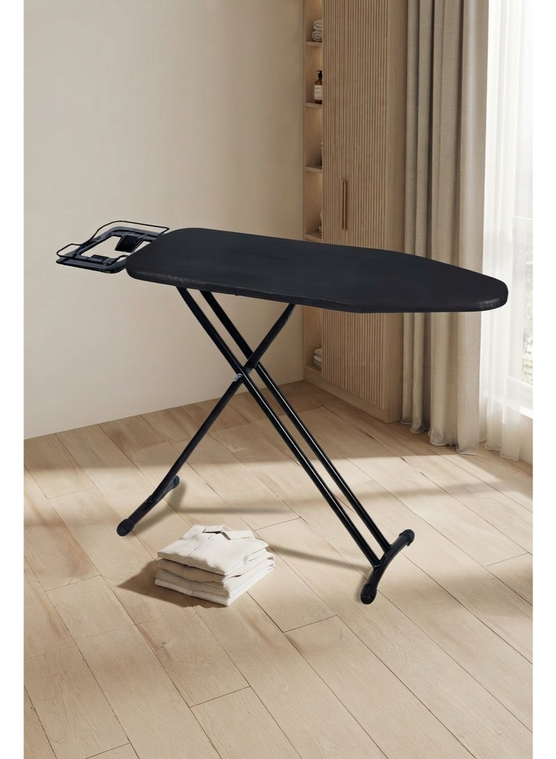 BLOOMING TIME Adjustable Height Ironing Board with Heat Resistant Cover, Foldable Ironing Board with Iron Rest, Adjustable Iron Board with Non-Slip Legs, Sturdy Steel Frame for Home Laundry Room - Image 1