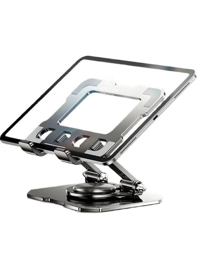 samtogo Shuotu Tablet Stand, Ipad Desktop Phone Holder, 360° Multifunctional Rotating Folding Lazy Support Stand, For Gaming, Online Classes, Drawing, Metal Video, Universal For Phones - Image 3
