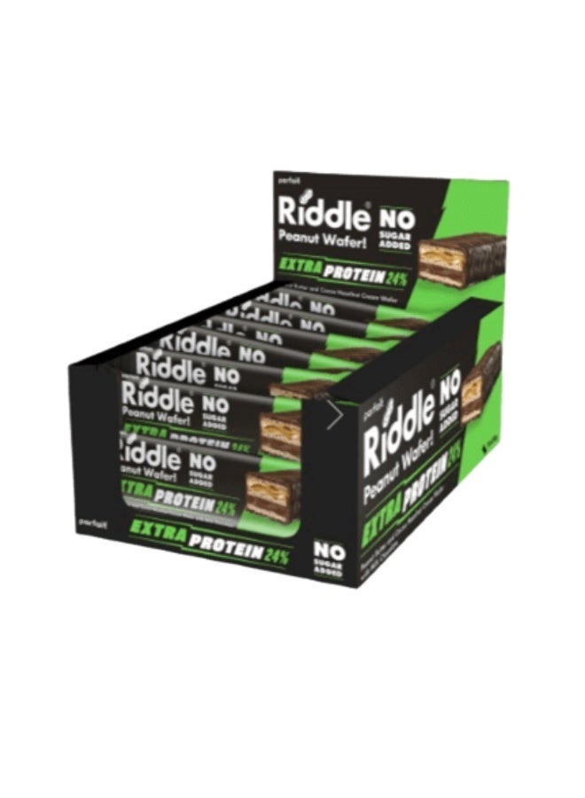 dovember Packet Riddle Wafer with Peanut Butter, Cocoa Cream & Hazelnut, No added sugar – High protein (12g) – Suitable for dieters., Sugar Free 15*50 g - Image 1
