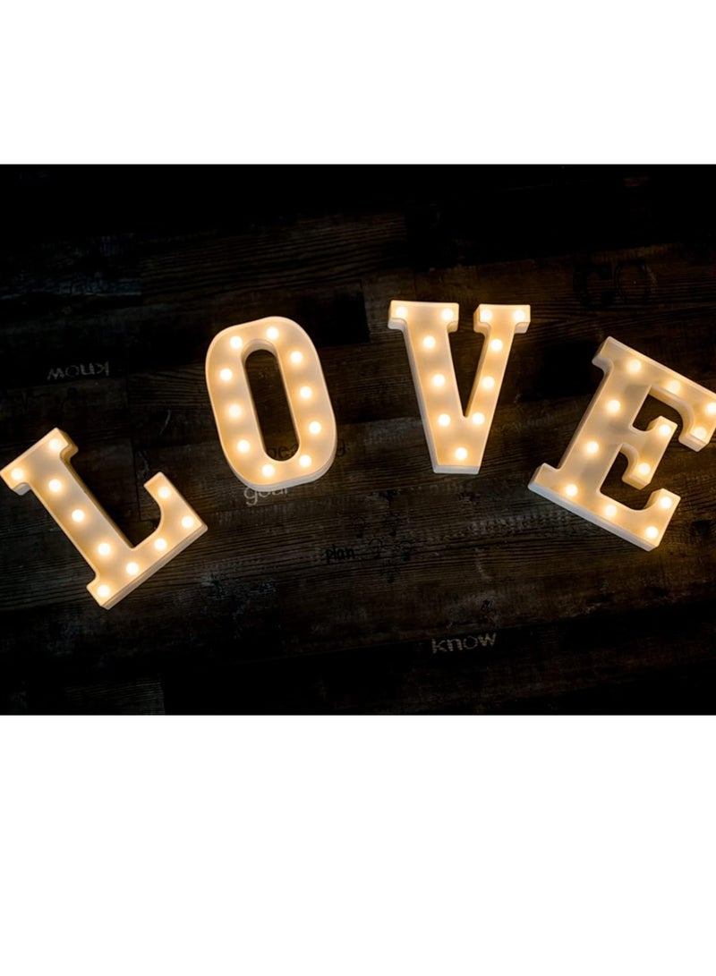 مخطوطات أضواء الحروف الأبجدية LED تضيء الحروف البلاستيكية الدائمة المعلقة Y (8.66 بوصة × 6.88 بوصة × 1.7 بوصة) - Image 5