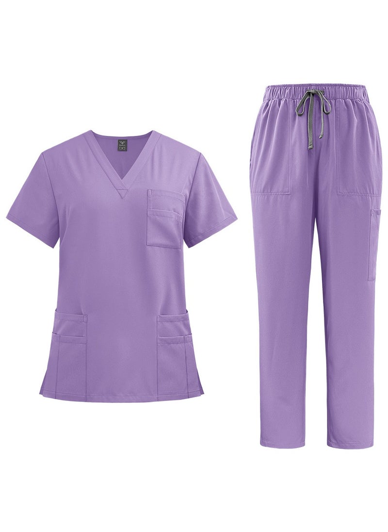 KUYING New V-neck Split Style Medical Work Uniform  - Image 1