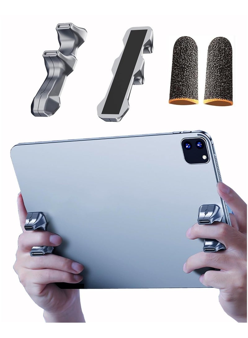 وحدة تحكم ألعاب عالية التقنية لوحدة تحكم Pubg Ipad Ios Android ومعظم أجهزة Ipads تدعم Cod Pubg Fortnite والعديد من الألعاب الأخرى (تشمل قطعتين من أكمام الأصابع) - Image 1