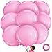 LEEZZIZZ Pink Giant Balloons 36 Inch Large Latex Balloons 9 Pcs Jumbo Balloons Bluk for Kids Party Wedding Birthday Supply Decorations - Image 2