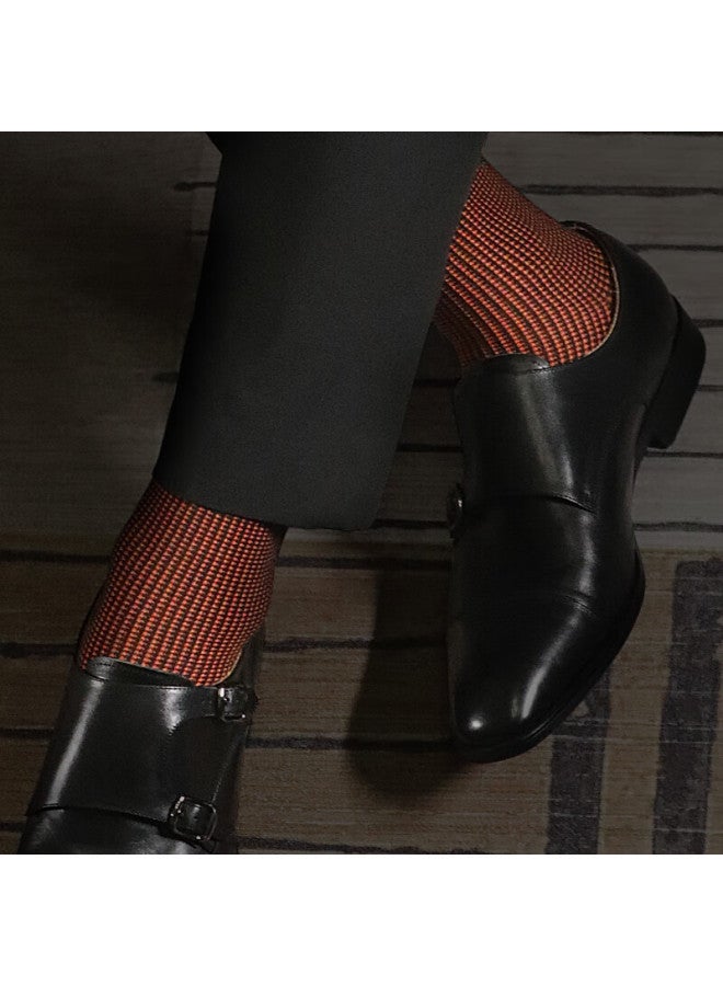 Aun Men's Antibacterial Odor-resistant Solid Color Breathable All-season Xinjiang Long-staple Cotton Mid-calf Business Casual Socks - Image 1