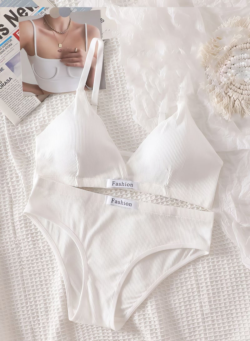 ovitio White Bikini Set - Two Pieces (Bra + Bottom) - Image 1