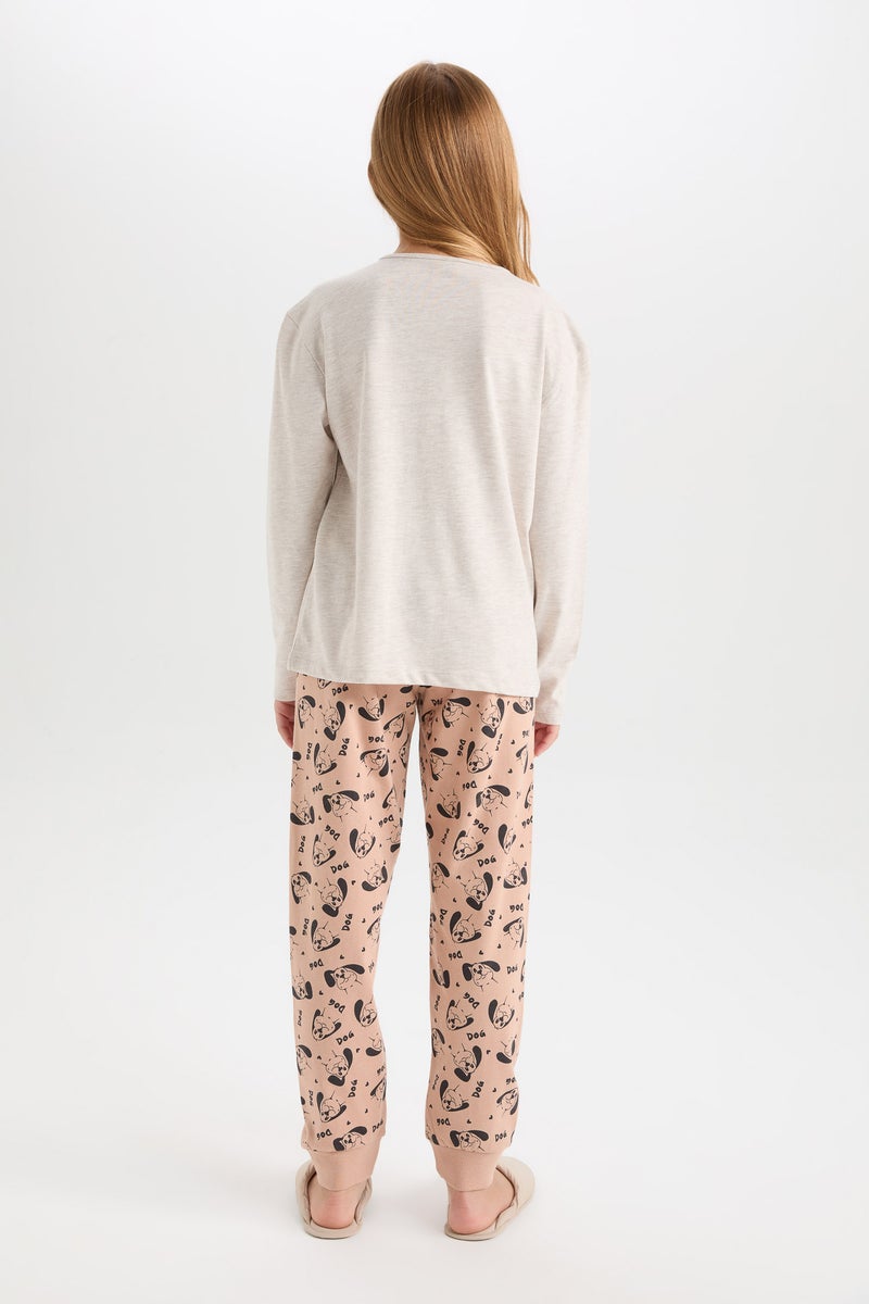ديفاكتو طقم بيجاما بناتي بيج قصة عادية وكم طويل - قطعتين - Image 5