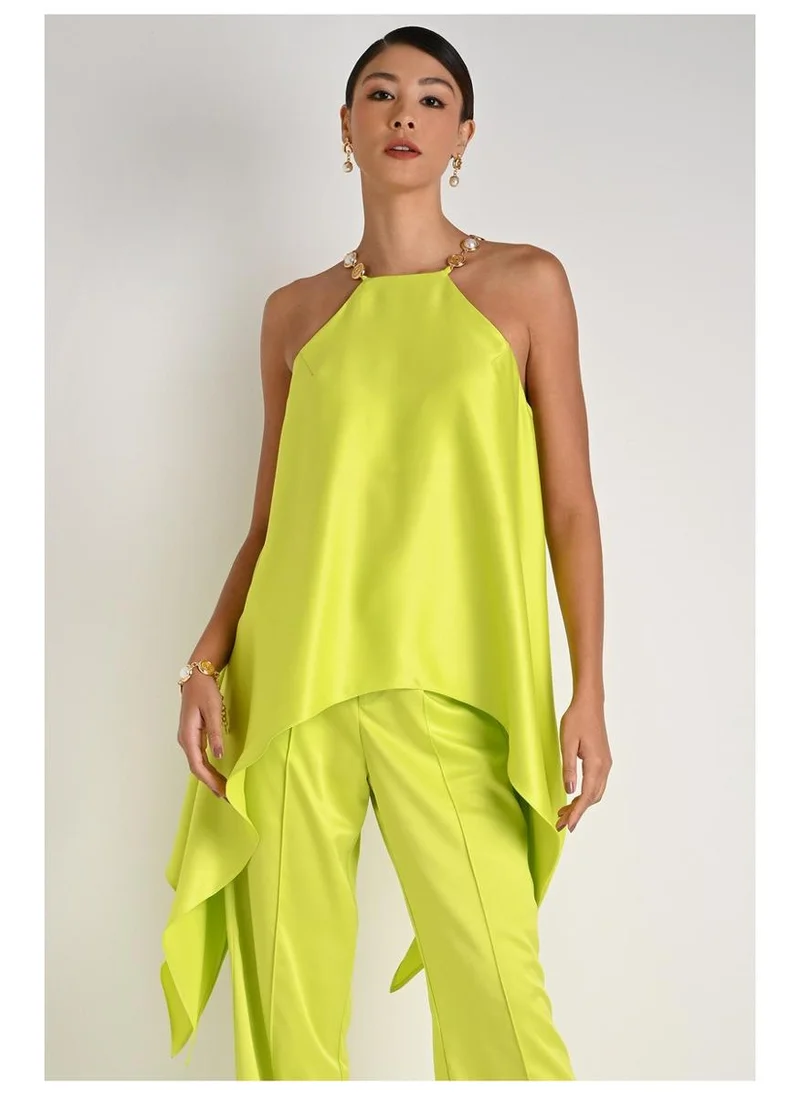 Carmen Steffens  Asymmetric Hem Blouse Garden for Women | Best Price UAE